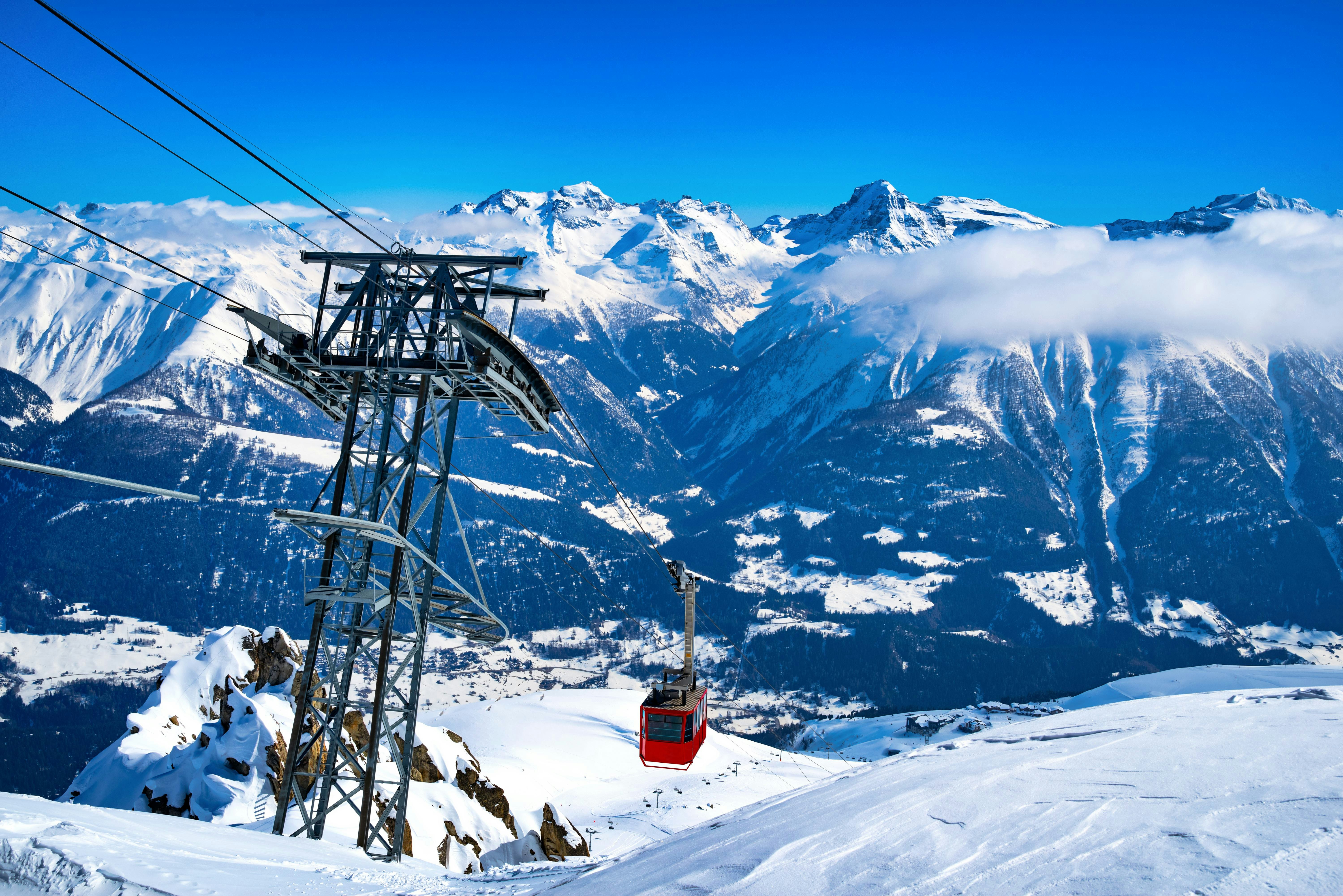 Cable Car at Aletsch Glacier, Switzerland